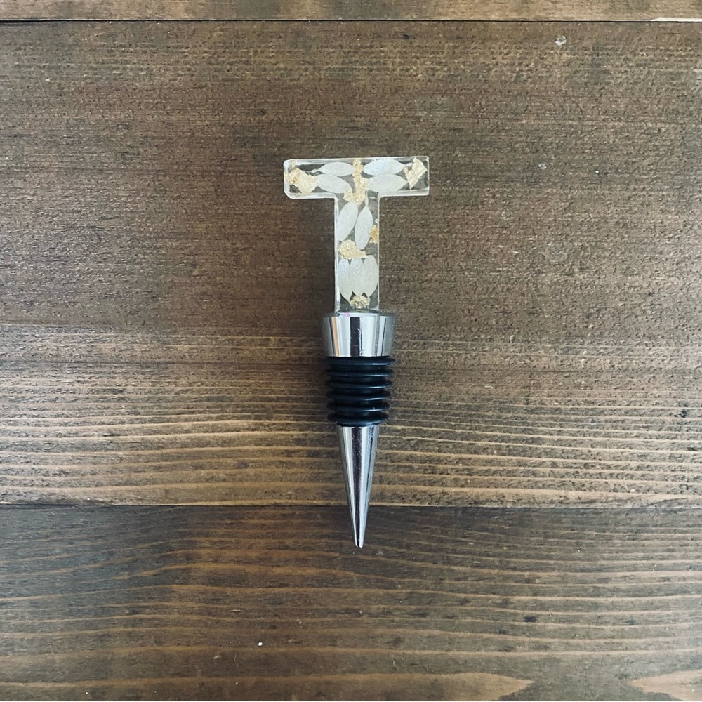 T decorative wine cork